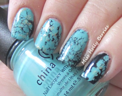 Turquoise Stone Nails!  misshollyberries